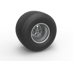 Rear wheel from Sprint car Scale 1:25