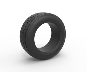 Dirt Sprint racing front tire 4 Scale 1:25