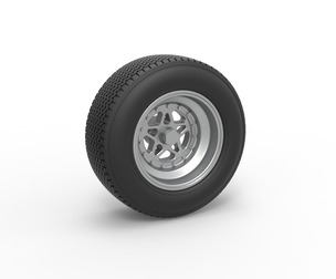 Front wheel from Sprint car Scale 1:25