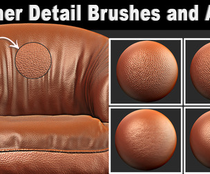 leather Detail Brushes and Alpha