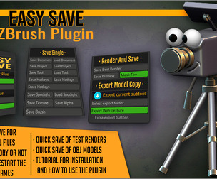 Easy Save ZBrush Plugin
