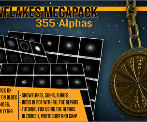 Snowflakes Megapack 355 Alphas