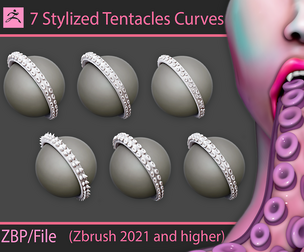 Stylized Tentacles Curves