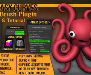 Easy Curves ZBrush Plugin and Curves Tutorial