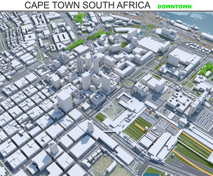 Cape Town  Downtown City  South Africa  8km