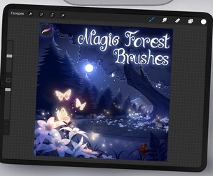 Magic Forest Brushes for Procreate