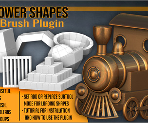 Power Shapes ZBrush Plugin