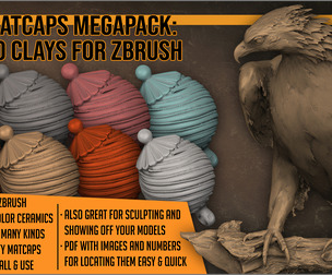 Matcaps Megapack 100 Clays For ZBrush
