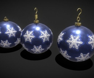 Sapphire Blue With Flake Ball