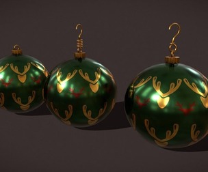 Green Deer And Elk Ball