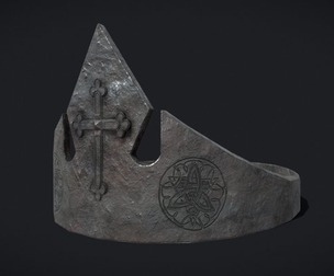 Medieval Iron Cross Crown