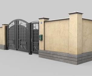 Gate and fence