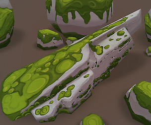 Hand-Painted Jungle Stones