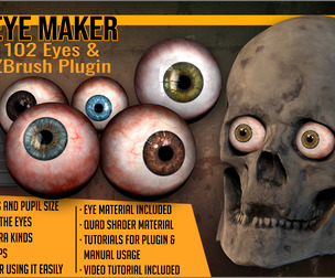 Eye Maker 102 Eyes and ZBrush Plugin