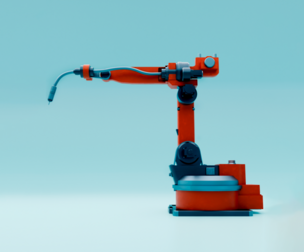 Industrial Robot Low-poly