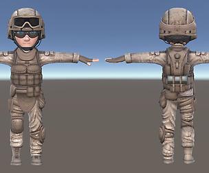 Game Character Marine Patrol