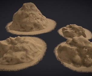 Wheat Grain Piles