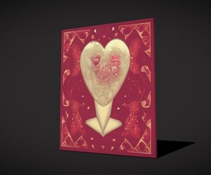 Red Valentine Painting