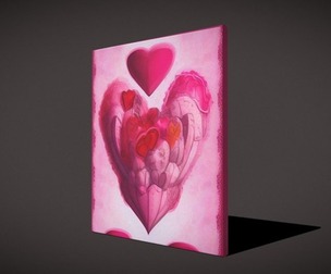 Heart Flower Painting