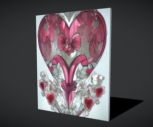 Watercolor Heart Painting
