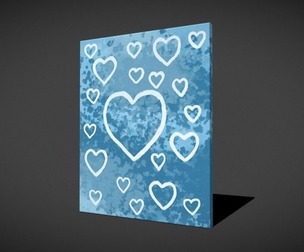 Blue Hearts Painting