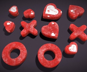 Valentines XOXO Red Jelly Candies