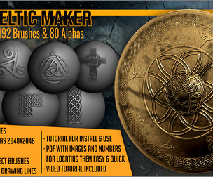 Celtic Maker 192 ZBrush Brushes
