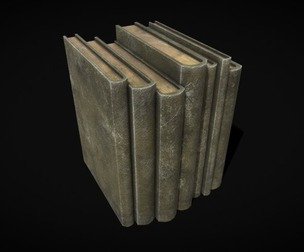 Simple Yellow Leather Books