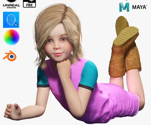 realistic girl naked and clothed ready