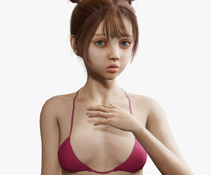 naked Realistic Girl teenager