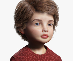 Realistic girl brown Ready