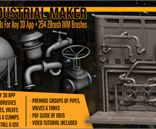 Industrial Maker 240 OBJs and 254IMM Brushes