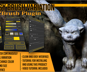Easy Brush Variation ZBrush Plugin