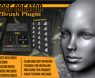 Nose Creator ZBrush Plugin