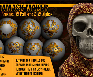 Damask Maker 300 ZBrush Brushes