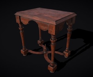 Quality Medieval Elegant End Table