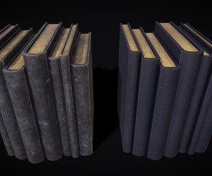Simple Blue Leather Books