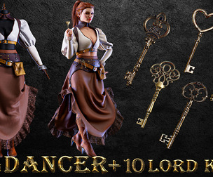 SPANISH DANCER OUTFIT WITH LORD KEYS