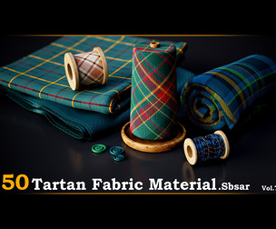 50 Tartan Fabric Material .SBSAR