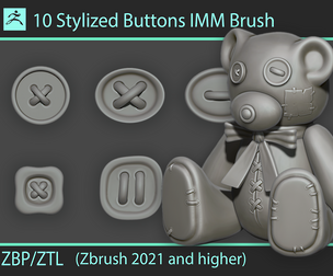 Stylized Buttons IMM Brush