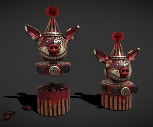 Pig Head Candy Tin