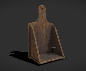 Rustic Wood Bedside Book and Candle Holder