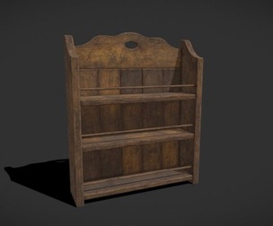 Rustic Plank Hanging Spice Rack