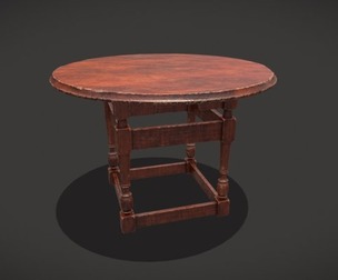 Rustic Elegant Medieval Round Table