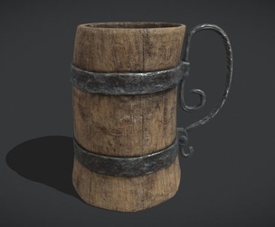 Ornate Medieval Mead Tankard