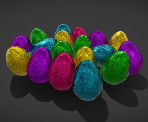 Chocolate Tin Foil Eggs
