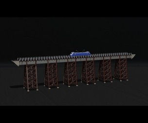 Bridge H0 scale trains Polvorilla viaduct