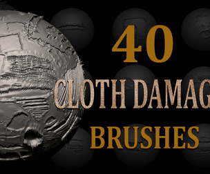 Cloth Damage Brush + Alphas