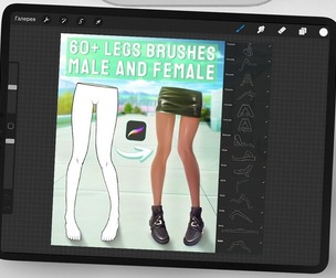 60+ Legs Stamps for Procreate