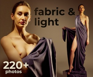 220+ Fabric & Light: Female Body Reference Photos